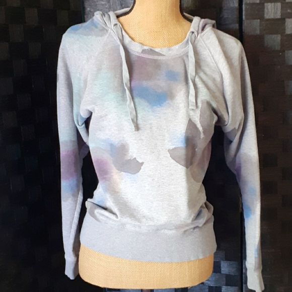 Cute DKNY Hoodie Splattered Sweater - Picture 3 of 5